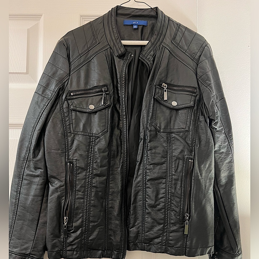 Faux leather jacket!